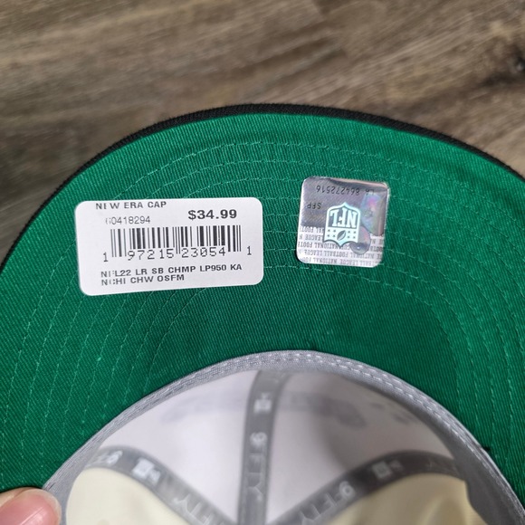 New Era OSFM 9FIFTY Snapback Hat Mens Cream NEW Super Bowl LVII Champions Chiefs - Picture 4 of 7